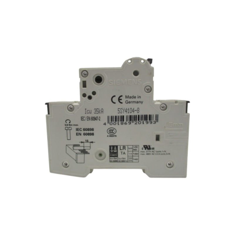 SIEMENS 5SY4104-8 230/400V 4A NSNP
