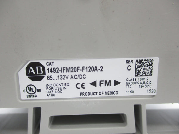 ALLEN BRADLEY 1492-IFM20F-F120A-2 SER. C 85-132VAC NSNP