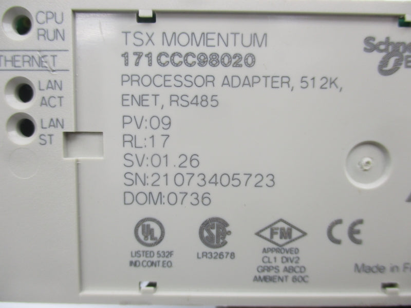 SCHNEIDER AUTOMATION 171CCC98020 NSNP