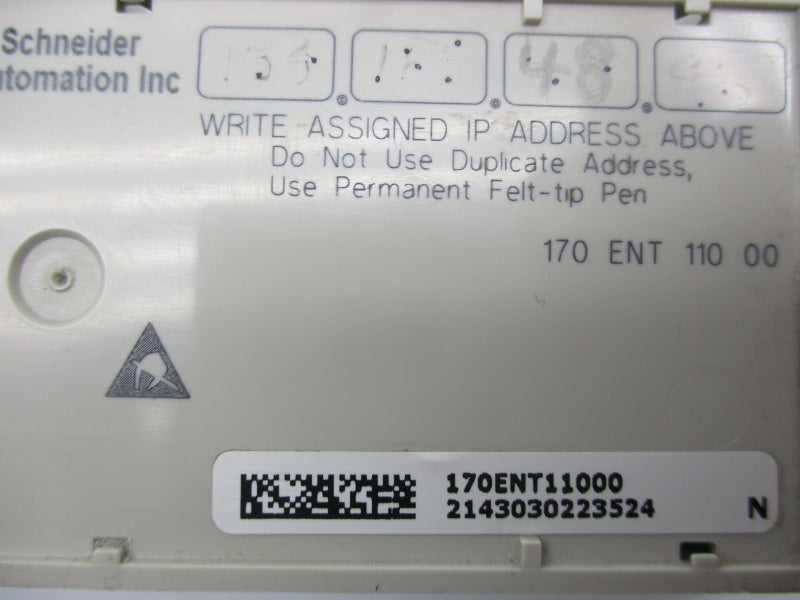 SCHNEIDER AUTOMATION 170ENT11000 NSNP