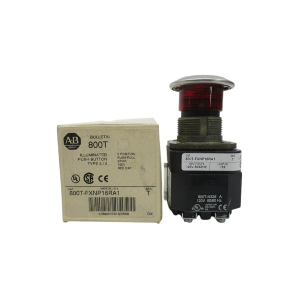 ALLEN BRADLEY 800T-FXNP16RA1 SER. T 120V (WH) NSMP
