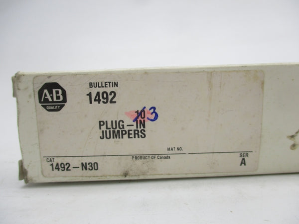 ALLEN BRADLEY 1492-N30 SER. A (PKG OF 3) NSMP