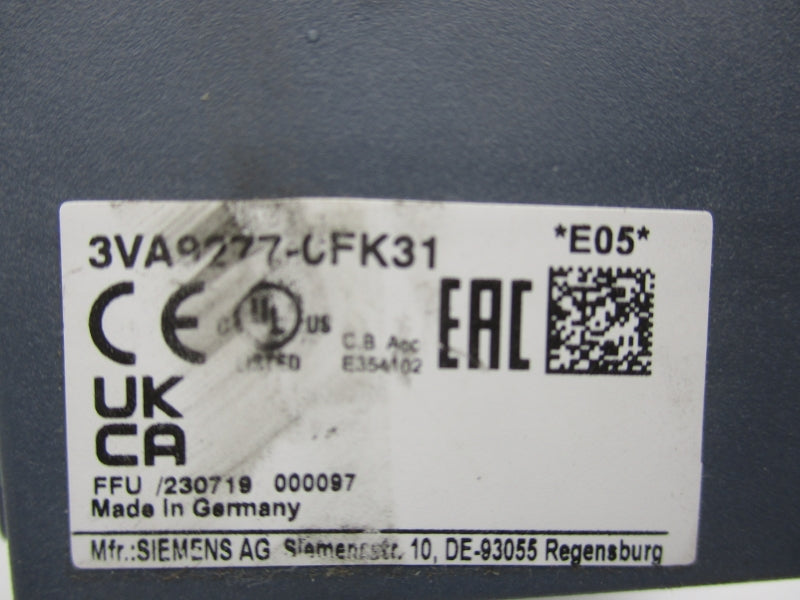 SIEMENS 3VA9277-CFK31 NSNP