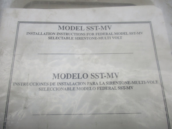FEDERAL SIGNAL SST-MV NSMP