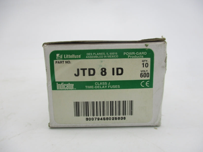 LITTELFUSE JTD8ID 600VAC 8A (PKG OF 10) (WH/GR) NSMP