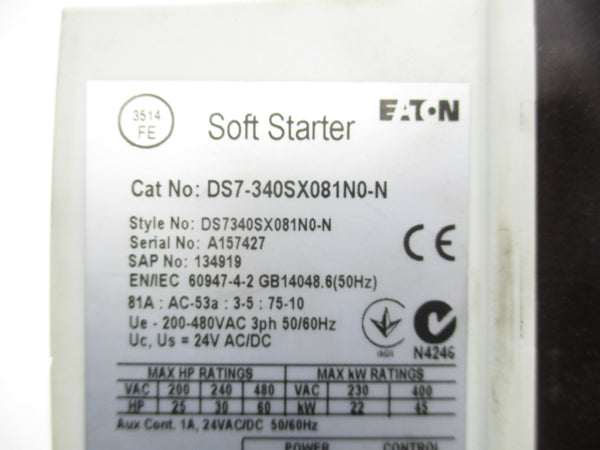 EATON DS7-340SX081N0-N 200-480VAC NSNP