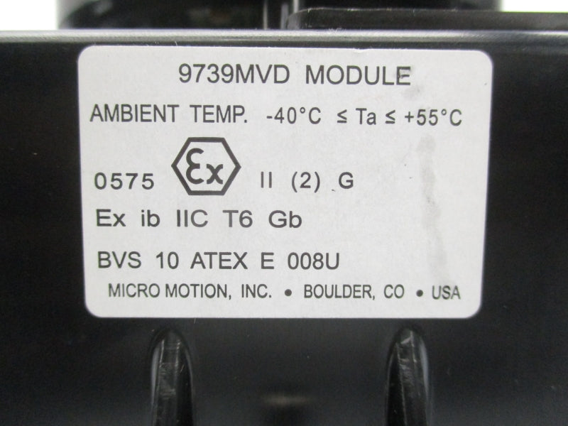 MICRO MOTION 9739MVD NSNP