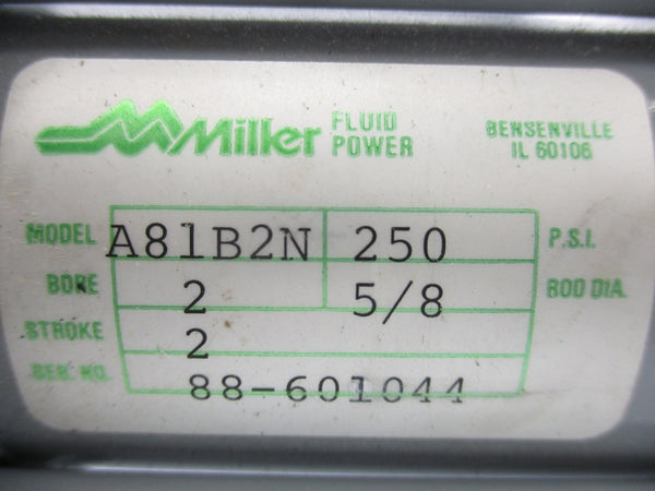 MILLER A81B2N 250PSI 5/8" NSNP