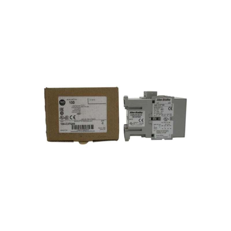 ALLEN BRADLEY 100-C37Q00 SER. C 12V (BR/WH) NSMP