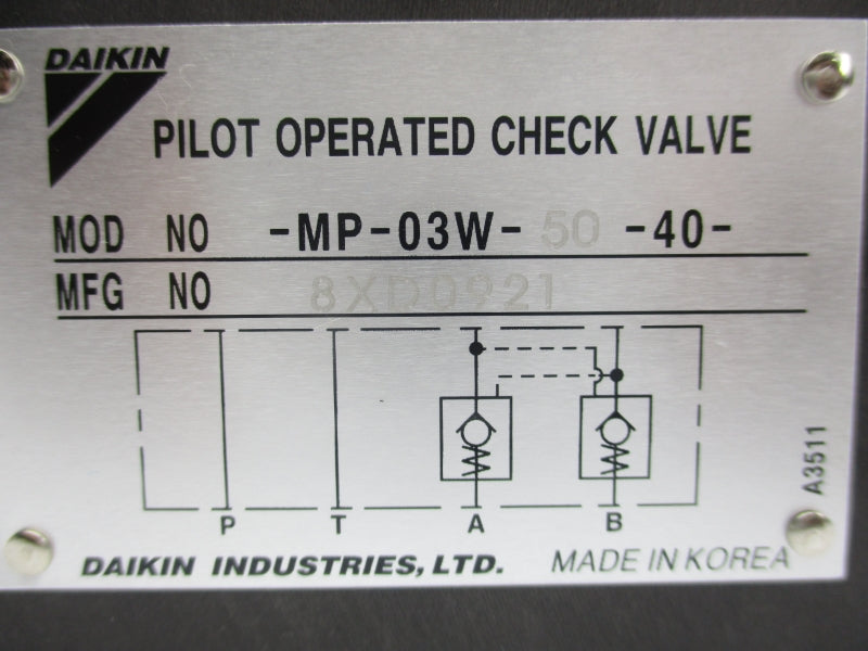 DAIKIN MP-03W-50-40 NSMP