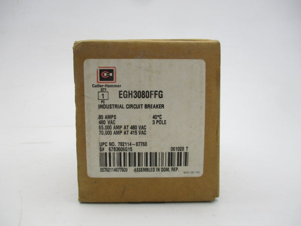 CUTLER HAMMER EGH3080FFG 480VAC 80 NSMP
