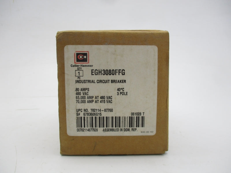 CUTLER HAMMER EGH3080FFG 480VAC 80 NSMP