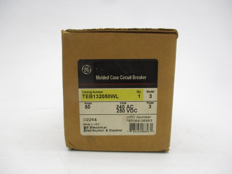 GENERAL ELECTRIC TEB132050WL 240VAC 50A NSMP