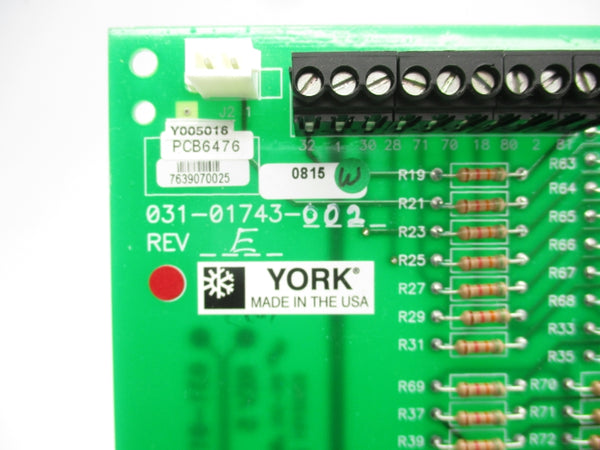 YORK 031-01743-002 REV. E NSNP