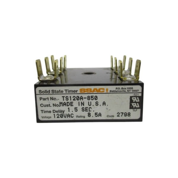 SSAC TS120A-850 120VAC 8.5A 1.5S UNMP