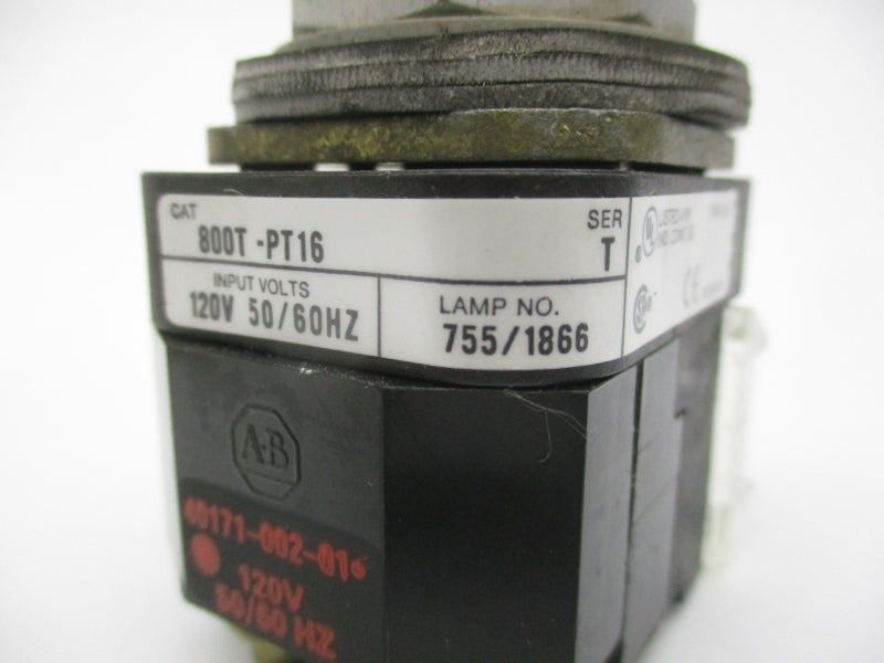 ALLEN BRADLEY 800T-PT16 SER. T 120V NSNP