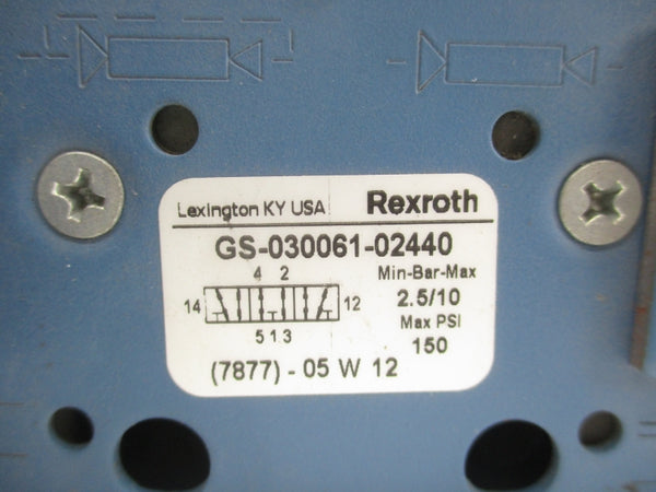 REXROTH GS-030061-02440 120VAC 150PSI NSNP