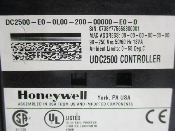 HONEYWELL DC2500-E0-0L00-200-00000-E0-0 90-250VAC NSMP