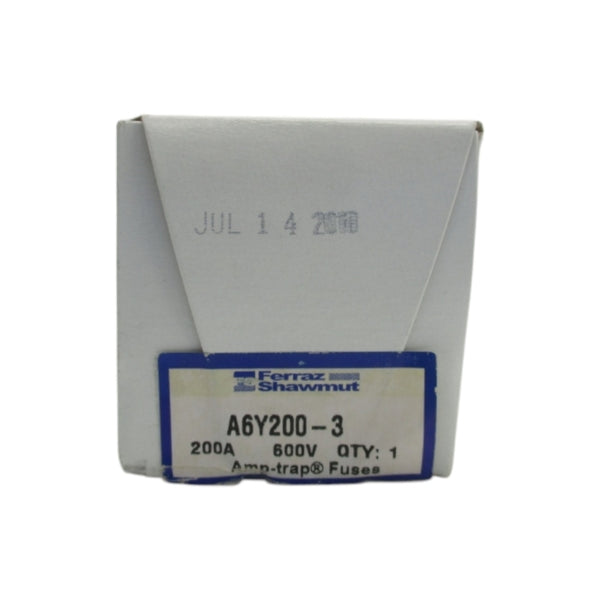 FERRAZ SHAWMUT A6Y200-3 600VAC 200A (WHITE) NSFS