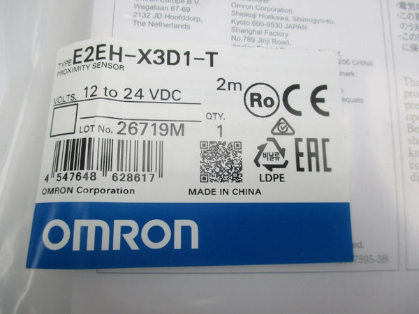 OMRON E2EH-X3D1-T 12-24VDC NSMP