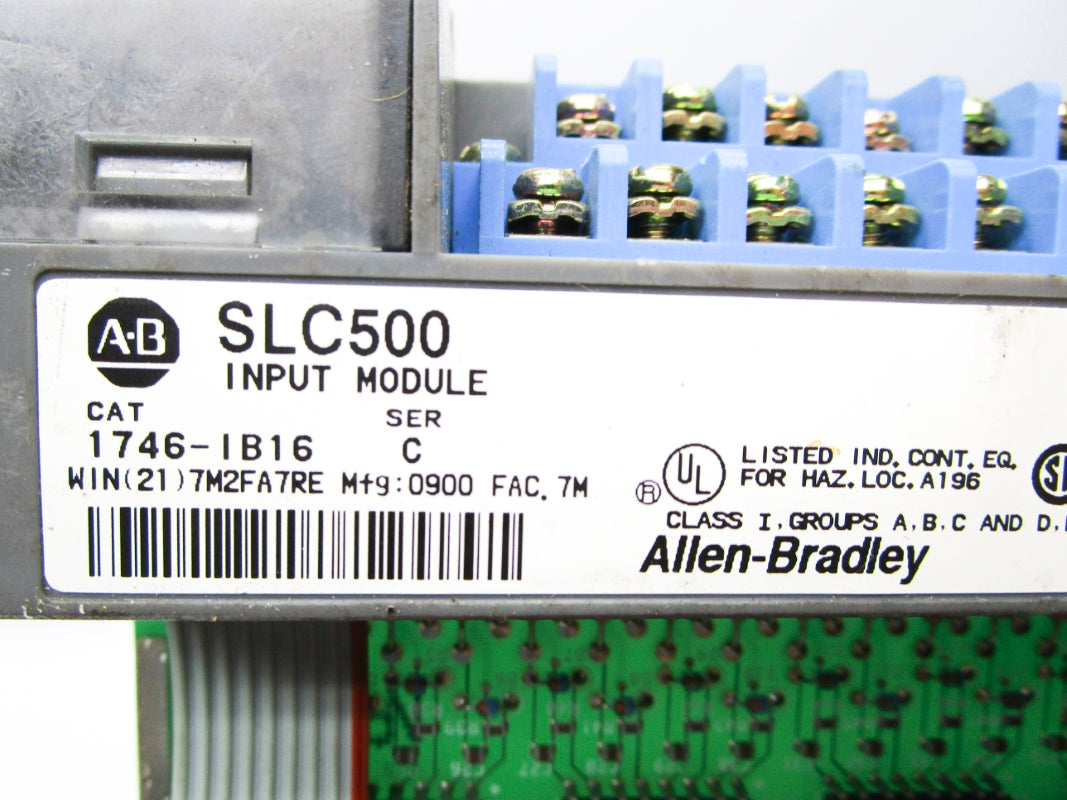 ALLEN BRADLEY 1746-IB16 SER. C 10-30VDC (NO DOOR) UNMP