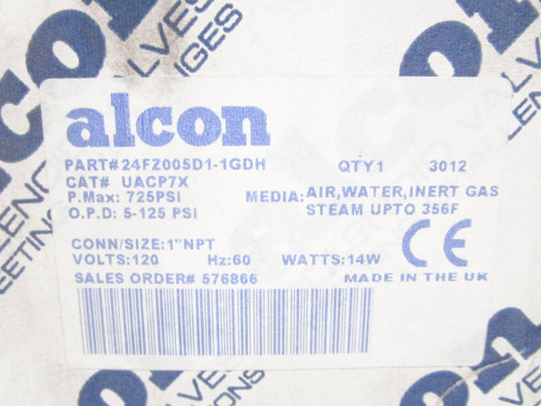 ALCON 24FZ005D1-1GDH UACP7X 120V 725PSI NSMP