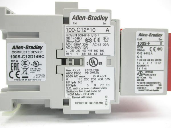 ALLEN BRADLEY 100S-C12D14BC SER. A 110/120V (BR/WH) NSMP