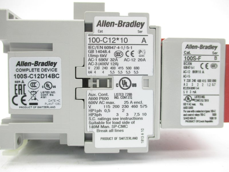 ALLEN BRADLEY 100S-C12D14BC SER. A 110/120V (BR/WH) NSMP