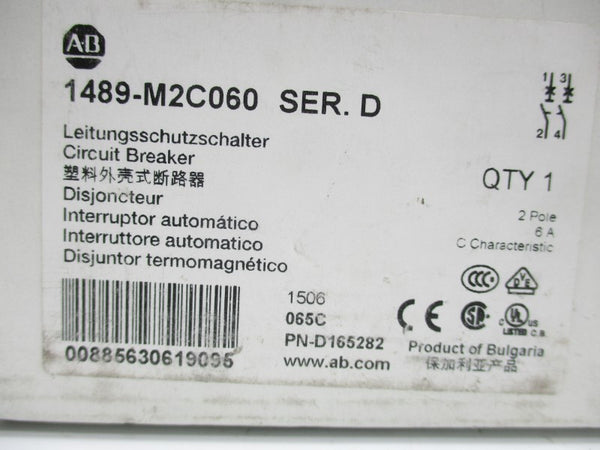 ALLEN BRADLEY 1489-M2C060 SER. D 277V 6A NSMP
