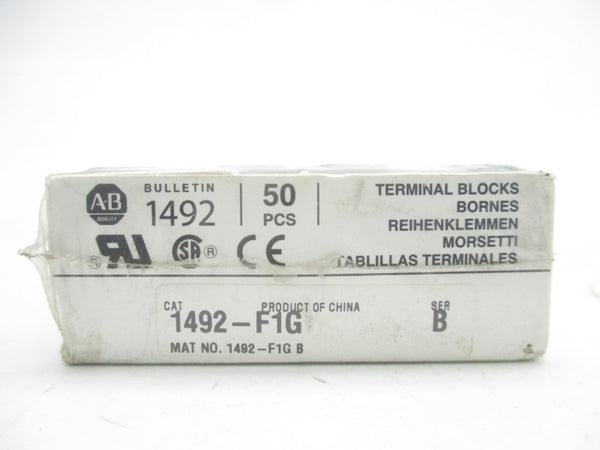 ALLEN BRADLEY 1492-F1G SER. B (PKG OF 50) (WH) NSMP