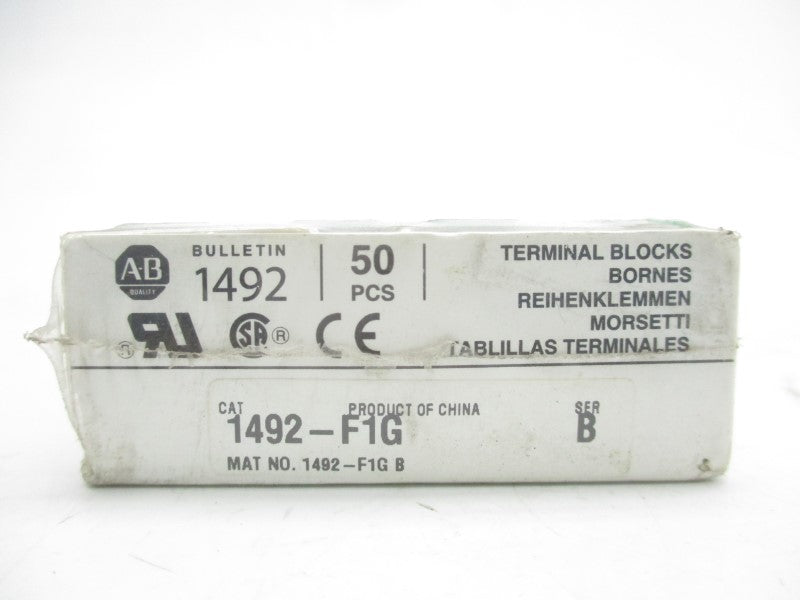 ALLEN BRADLEY 1492-F1G SER. B (PKG OF 50) (WH) NSMP