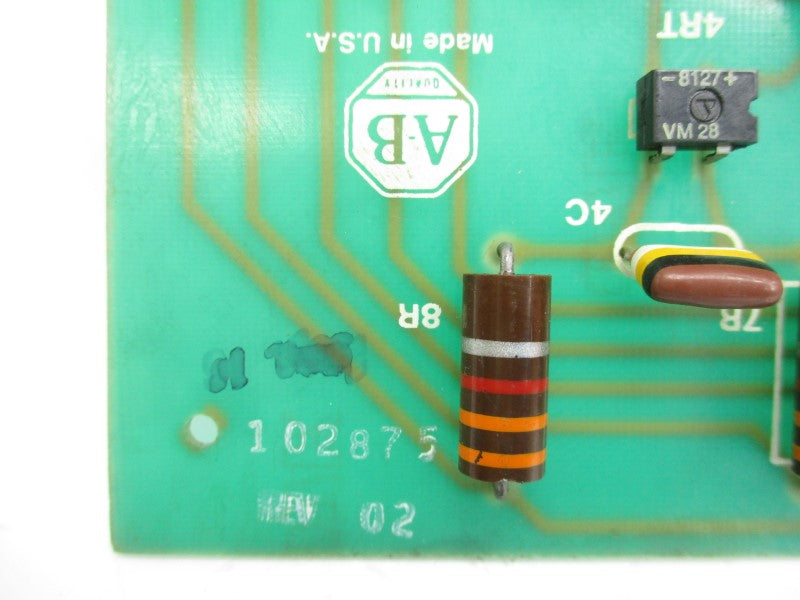 ALLEN BRADLEY 102875 REV. 02 UNMP