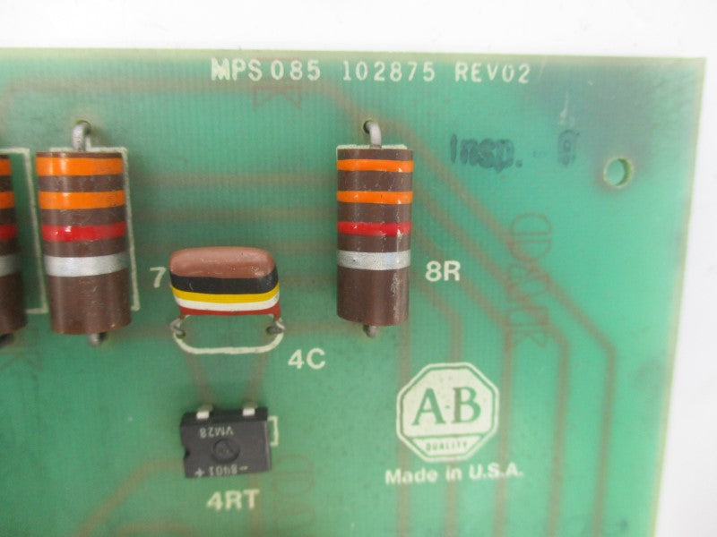 ALLEN BRADLEY 102875 REV. 02 MPS085 UNMP