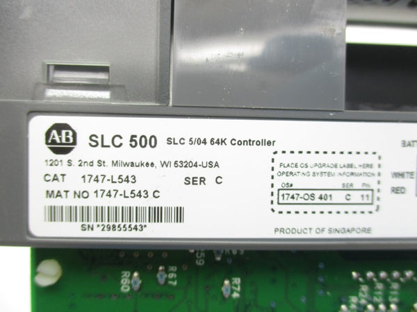 ALLEN BRADLEY 1747-L543 SER. C F/W 11 24VDC UNMP