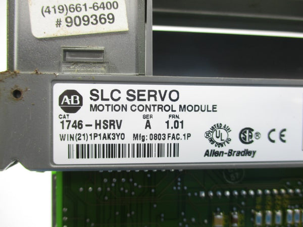 ALLEN BRADLEY 1746-HSRV SER. A F/W 1.01 24VDC .104A UNMP