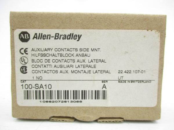 ALLEN BRADLEY 100-SA10 SER. A 600VAC 10A (BR/WH) NSMP