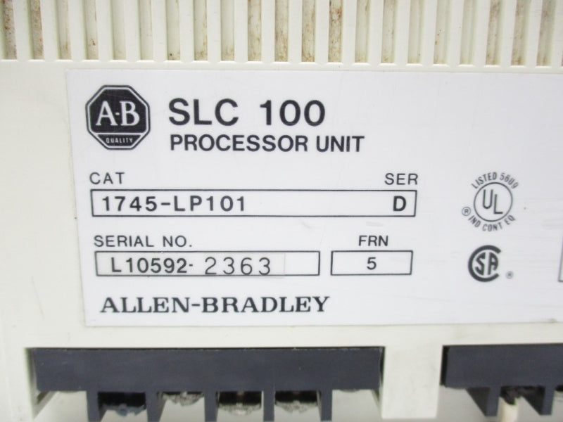ALLEN BRADLEY 1745-LP101 SER. D F/W 5 85-132VAC UNMP