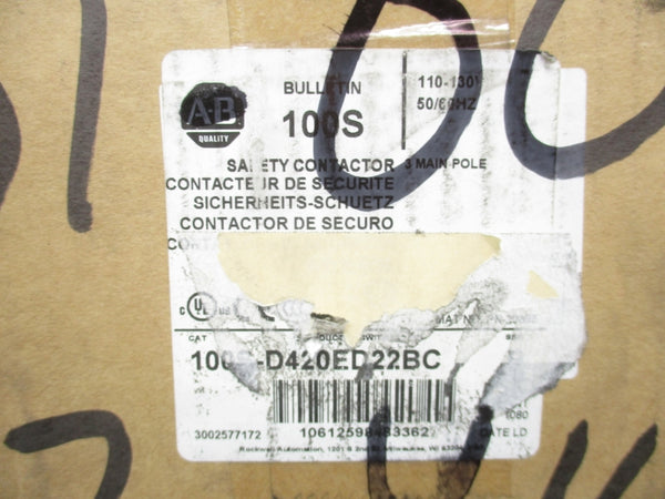 ALLEN BRADLEY 100S-D420ED22BC SER. B 110-130V NSMP