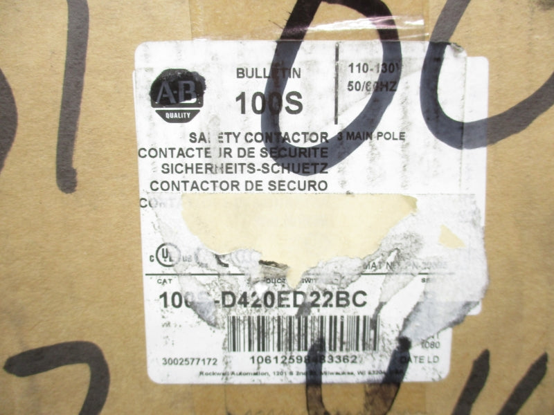 ALLEN BRADLEY 100S-D420ED22BC SER. B 110-130V NSMP