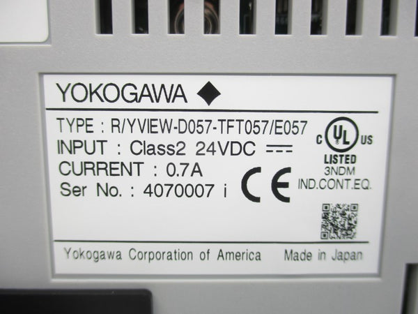 YOKOGAWA R/YVIEW-D057-TFT057-E057 24VDC 0.7A NSMP