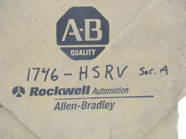 ALLEN BRADLEY 1746-HSRV SER. A F/W1.01 24VDC .104A NSMP