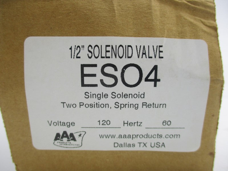 AAA PRODUCTS ESO4 120V 1/2" NSMP