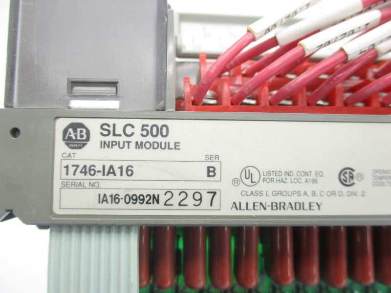 ALLEN BRADLEY 1746-IA16 SER. B 85-132VAC UNMP
