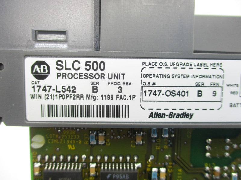 ALLEN BRADLEY 1747-L542 SER. B F/W 9 24VDC (NO DOOR/NO KEY) NSNP