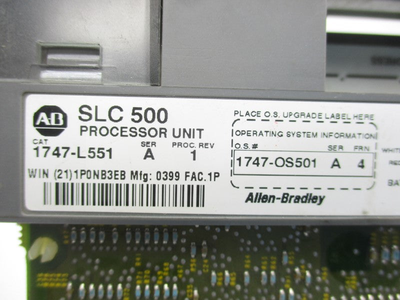 ALLEN BRADLEY 1747-L551 SER. A F/W 4 24VDC (NO KEY) NSNP