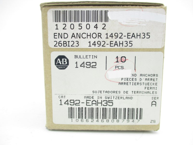 ALLEN BRADLEY 1492-EAH35 SER. A (PKG OF 10) (BR/WH) NSMP