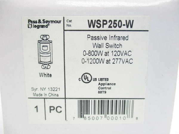 PASS & SEYMOUR WSP250-W 277VAC NSMP
