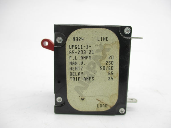 AIRPAX UPG11-1-65-203-21 250V 20A UNMP