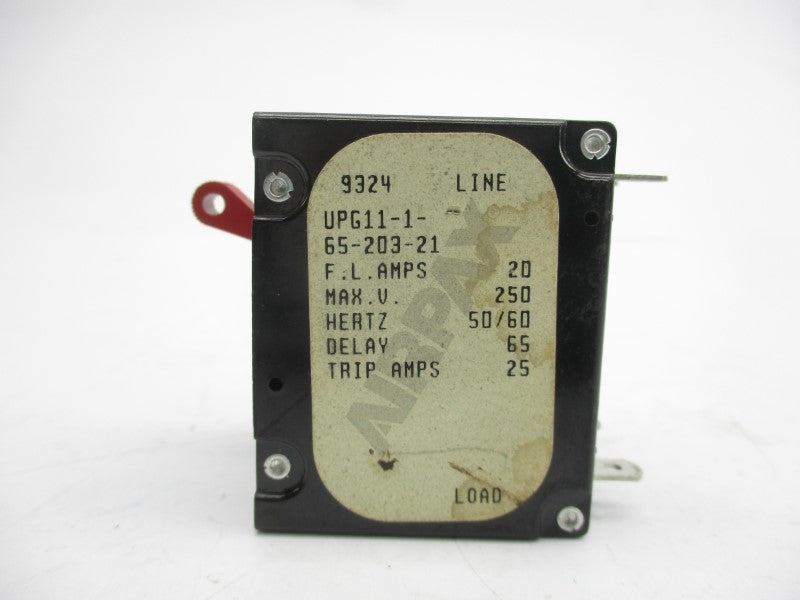 AIRPAX UPG11-1-65-203-21 250V 20A UNMP