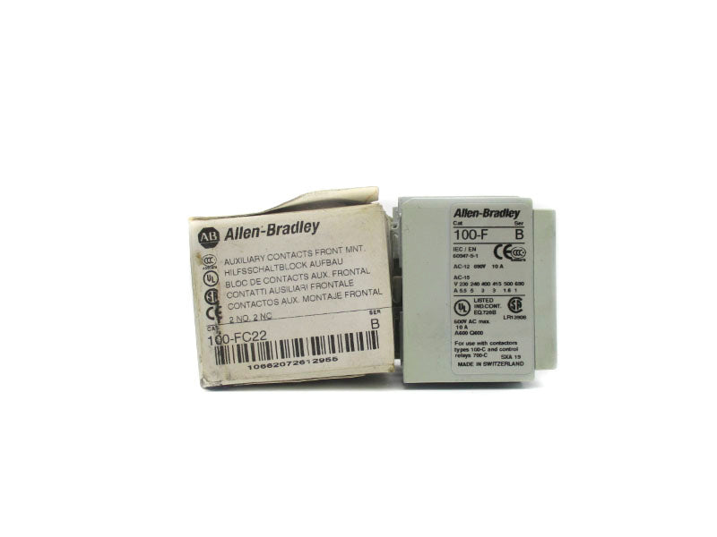 ALLEN BRADLEY 100-FC22 SER. B 600VAC 10A (WH) NSMP